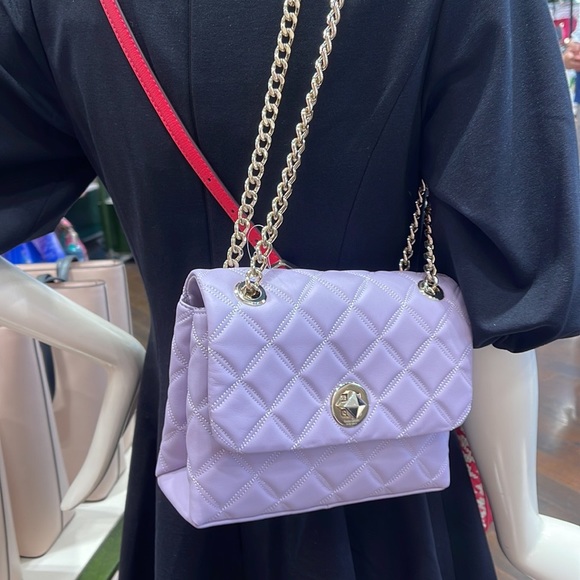 Michael Kors Handbags - Kate Spade WKRU7074 Natalia Small Flap Crossbody In Lilac Frost